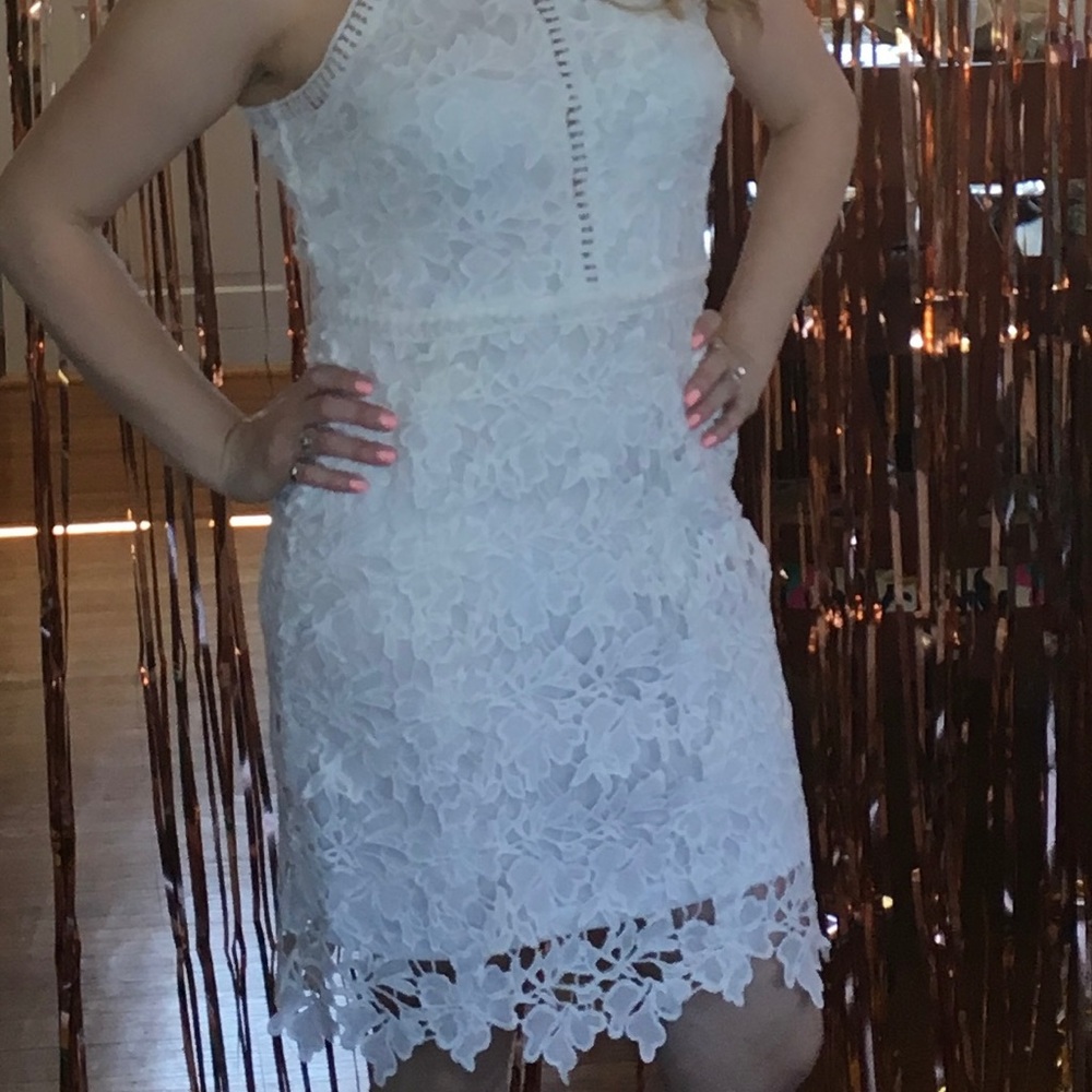 White Lace Dress Size S
